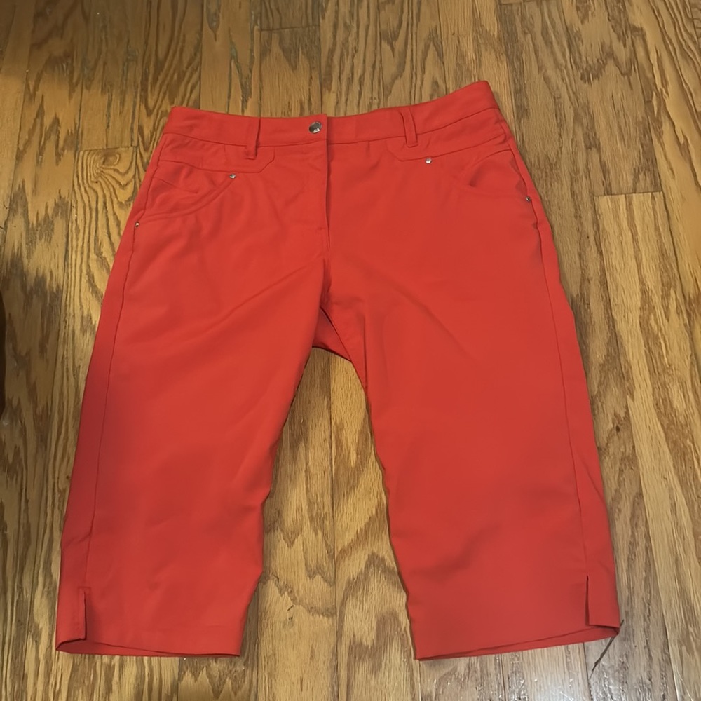 N’VO. By Lanctot Women’s Red Bermuda Shorts 8